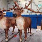 Outdoor Waterproof Life Size Elk Statue Adult Age With Realistic Sound