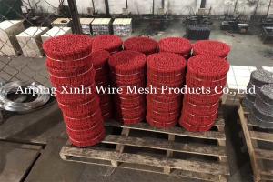 Quality 19Gauge Yellow Red Blue PVC CoatedColoured Double Loop Bar Wire Tie for Bundling with 20% Elongation Rate wholesale