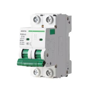 Quality Wholesale DC 400V MCB 2P C Style Miniature Circuit Breaker wholesale