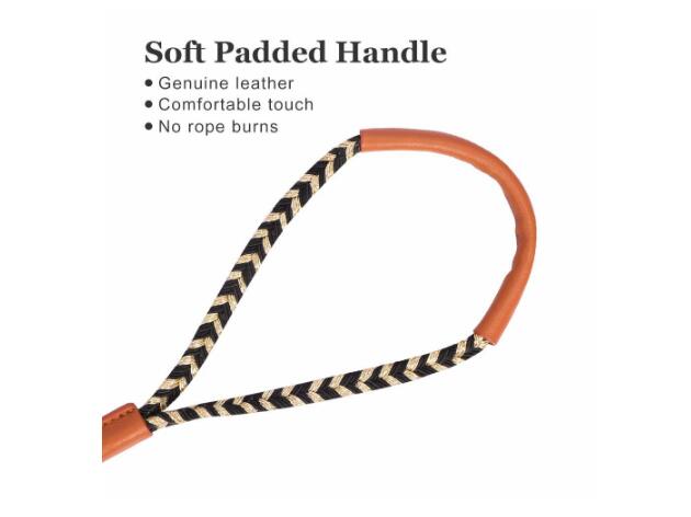 Strong Durable Dog Harness Leash Premium Polyester Material Genuine Leather
