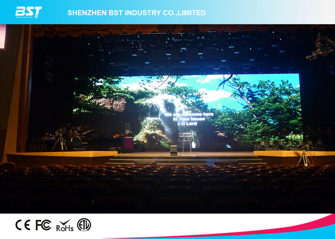 Aluminum Alloy / Steel Giant P4 SMD2121 indoor Advertising LED Screen For Airport