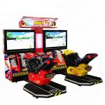 Video Adult Arcade Racing Car Game Machine 42'' LCD TT Motor Simulator