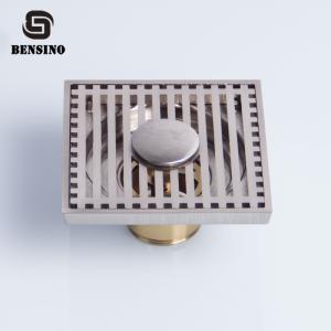 Quality 9mm Washing Machine Brass 10CM Bathroom Floor Drain Strainer wholesale