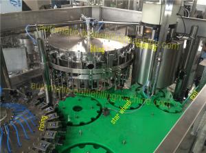 Quality SUS304 Glass Bottling Equipment Lubricated Regularly 3 In 1 Rising Filling Seaming wholesale