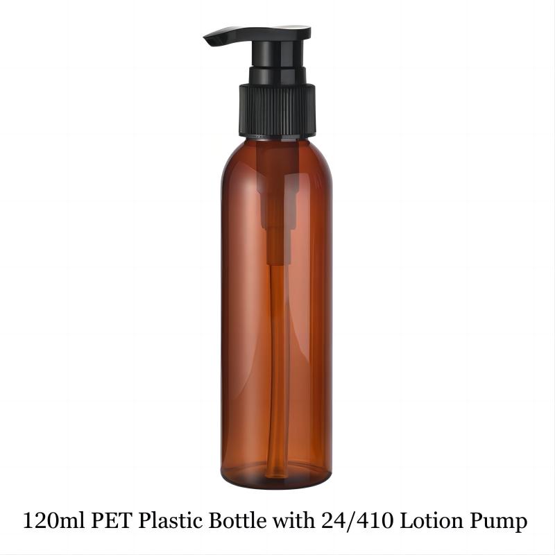 Screen Printing Refillable PET Plastic Bottles for Personal Skin Care Cosmetic Packaging