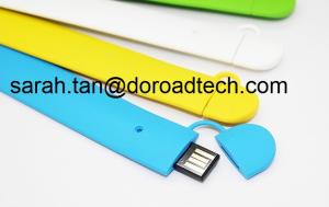 Quality 100% Real Capacity High Quality Silicone Wrist Band USB Flash Drives wholesale