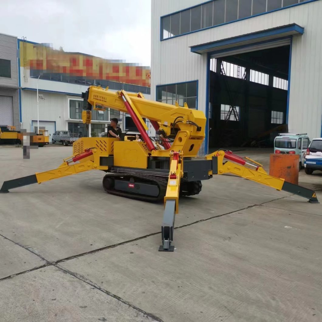 Crane Mobile Crawler Cranes 360 Degree Hydraulic Slewing Construction Lifter Tracked Mini 8 Ton Spider Crane