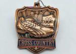 Sandblasting Relief Zinc Alloy Metal Medal For Running Event