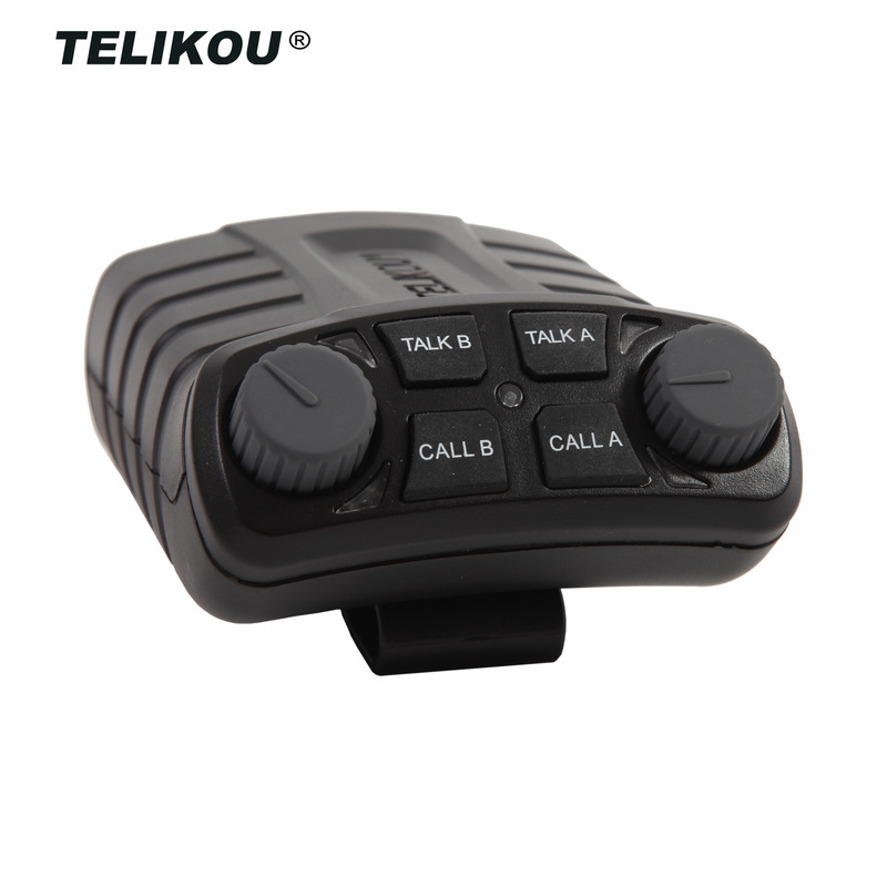 TELIKOU  new broadcast intercom system BK-201 dual channel wired belt pack compatible with RTS for TV broadcasting equipment