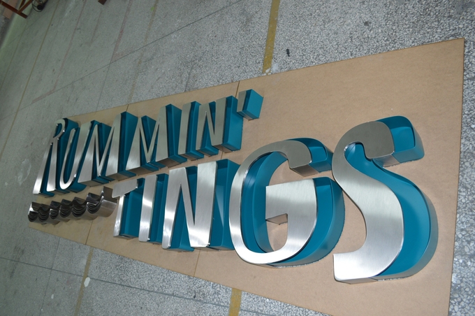 Mirror Polished Decorative Metal Letters 2mm -40mm Stainless Steel Lettering Signage