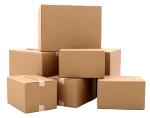 corrugated brown cardboard shipping box