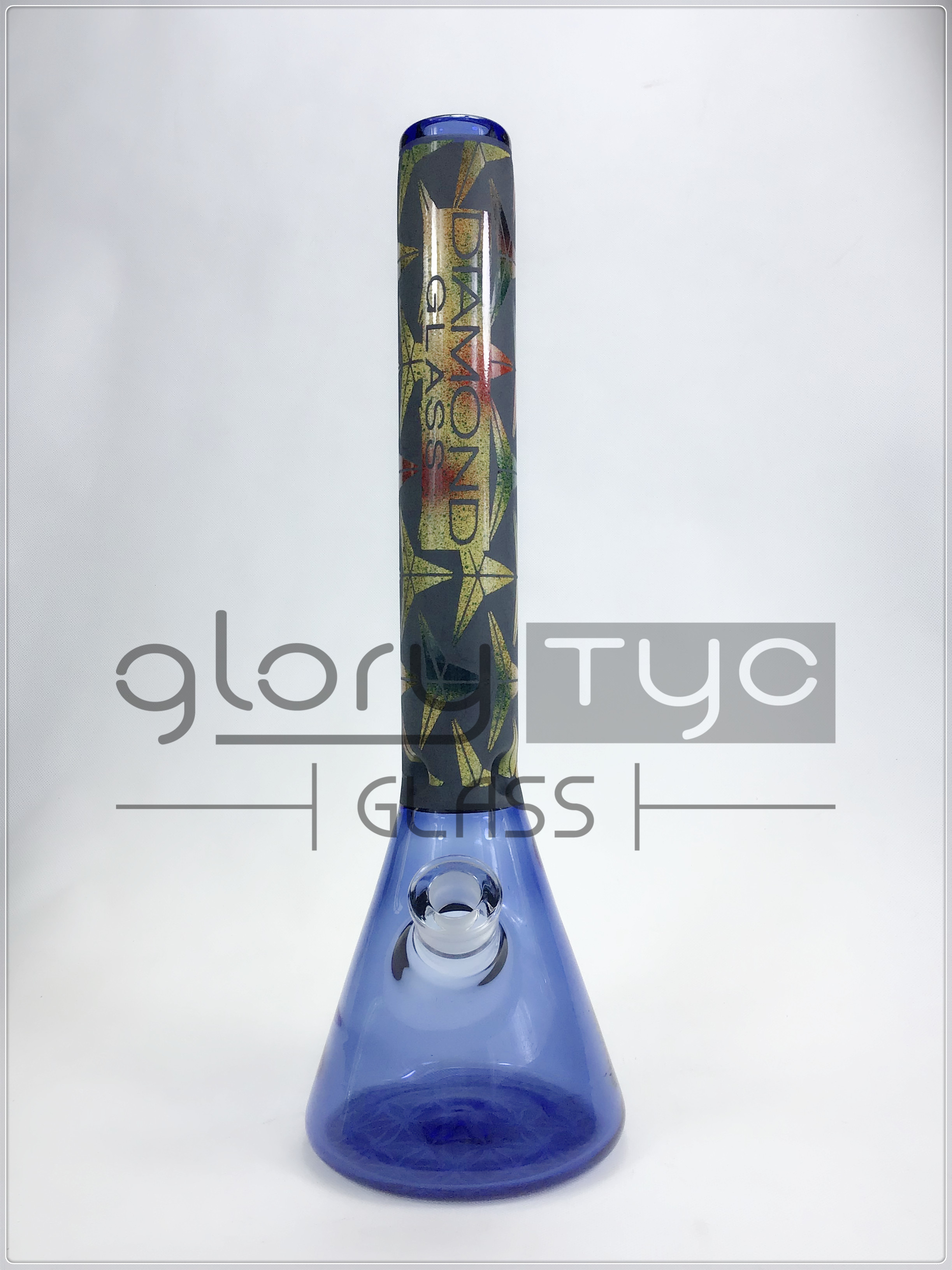 8 Inch Glass Water Pipes Pink Glass Oil Dab Rig Flower Percolator Hookahs Heady