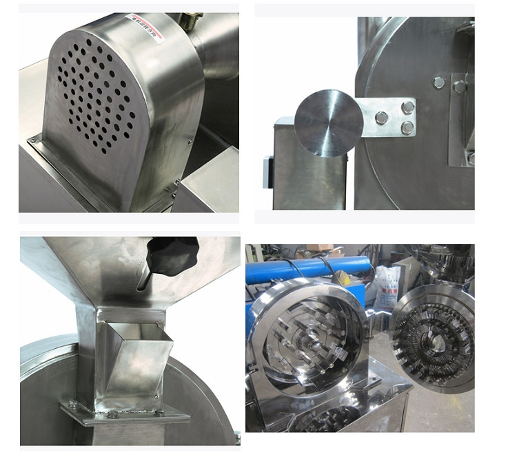 Feeding 15mm Pulverizer Grinder Machine SUS304 Powder Milling Machine