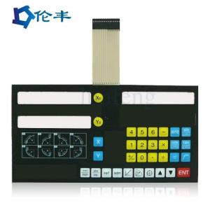 Quality Green LED Membrane Keypad 1mm 1.5mm Pitch Plastic wholesale