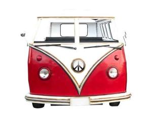 Quality Vintage Industrial Red Blue VW Car Shape Booth Creative Furniture wholesale