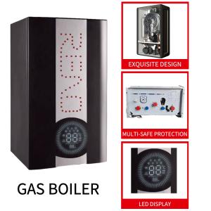 Quality 20kw Tankless Combi Boiler Black Shell Wall Mounted Gas Boiler wholesale