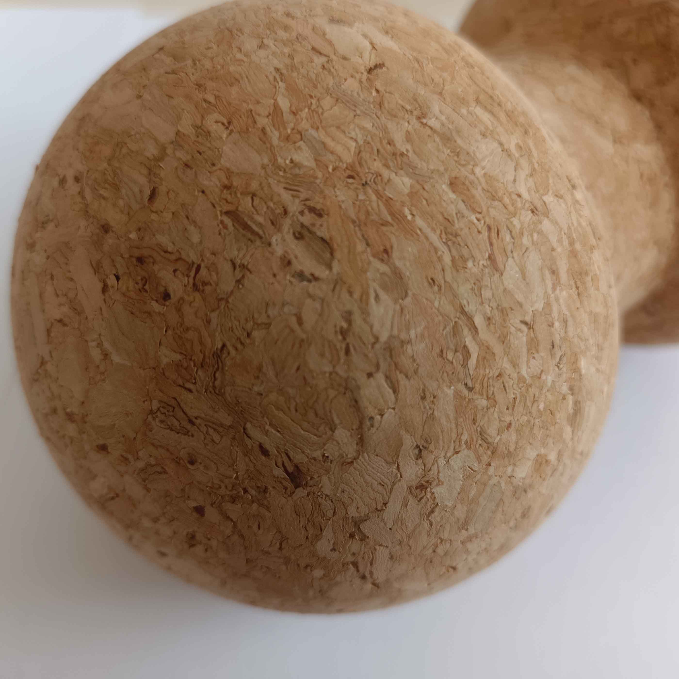 OEM Antislip Yoga Cork Massage Peanut Balls Roller Eco Friendly