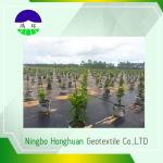 Black Anti - Weed 100gsm Split Film Woven Geotextile Fabric Polypropylene