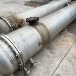 0-100C Air Cooled Used Condenser 2m X 1m Stainless Steel