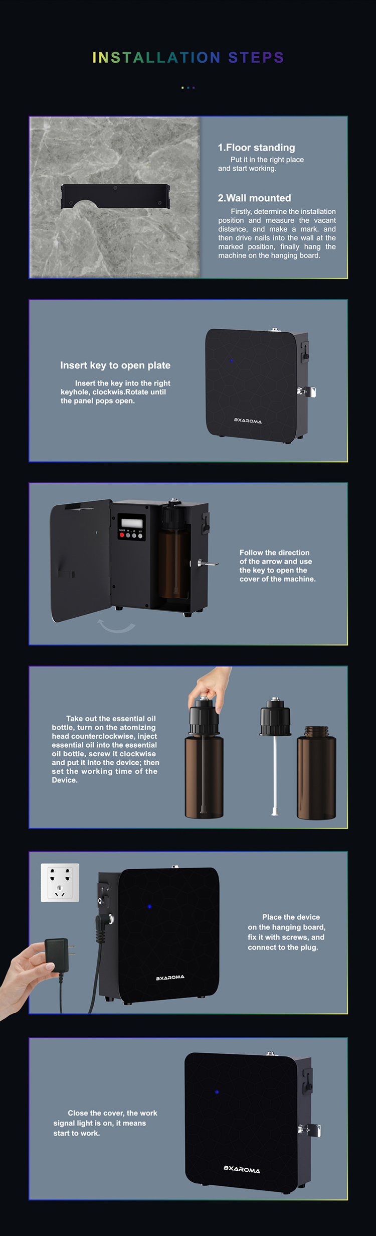 Air Aroma HVAC Scent Diffuser Custom Hotel Lobby Scent Machine