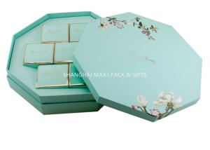 Quality Luxury Custom Made Branded Gift Boxes Personalised Christmas Specialty Unique Octangular wholesale