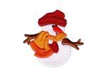 Snowman Iron On Jacket Clothes Adhesive Embroidered Patches Christmas Stickers