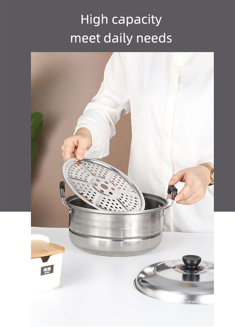 Quality Kitchen Cookware Set American Style Cooking Pot Sets 410 Stainless Steel Pots