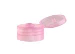 Non Spill Plastic Bottle Lids , Blue Color Plastic Flip Top Caps For Hand