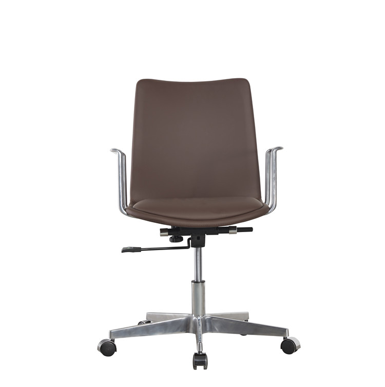 Rotating Electronic Leather Ergonomic Executive Office Chair High Back Five Star Base