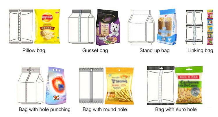 5bags/min Vertical Form Fill Seal Packaging Machines Nitrogen Banana Chips