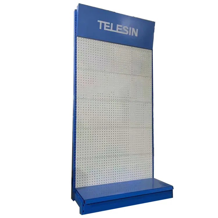 Single Side Gondola Display Shelf Metal Supermarket Exhibition Display Rack