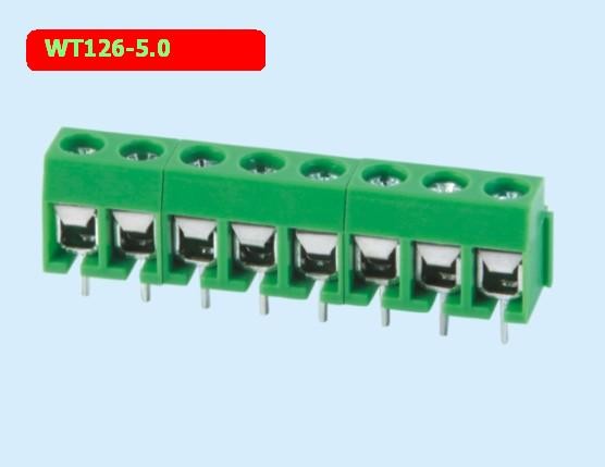 WT126- 5.0 Mm Control Terminal Block / Cable Connector Block 22－１４Awg