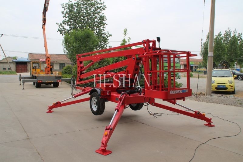 12m 14m 16m Portable Aerial Lift Telescopic Articulated Towable Articulating Man Lift