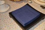 Absorbent Patterned Paper Napkins , 16-20gsm 2ply Disposable Dinner Napkins