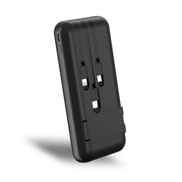 Compact Design Strong Grip Inbuilt Cable Power Bank Anti Slip Rubber Material