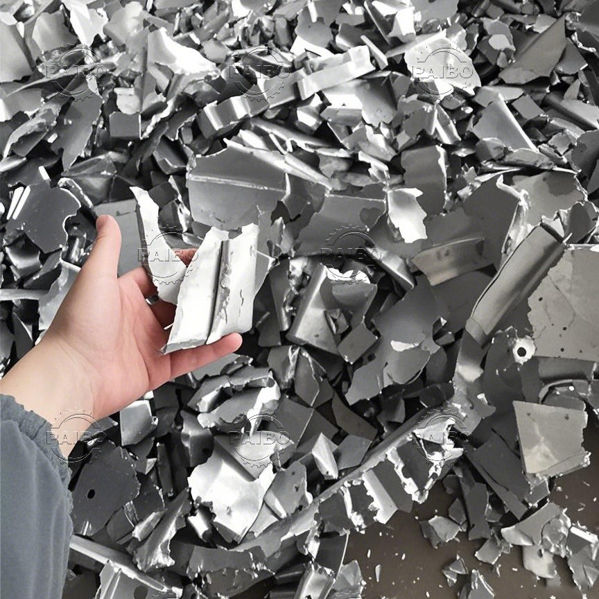 Waste Metal Shredding Machine Metal Crusher Double Shaft Shredder For Recycling Brass/Copper/Aluminum Materials