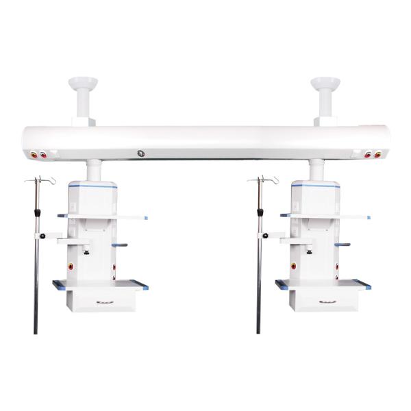 Alluminum Alloy White German Medical Gas Pendant , ICU Room Bridge Pendant