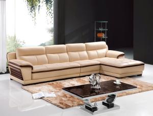 Quality modern genuine leather corner sofa furniture wholesale