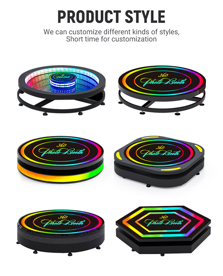 3 4 5 People Photo 360 Booth 80 100 115 Cm 360 Spin Video Booth Party Automatic