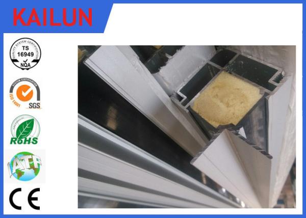Hollow Extuded Anodised Aluminium Angle Bar Profiles with PVC Strip 6063