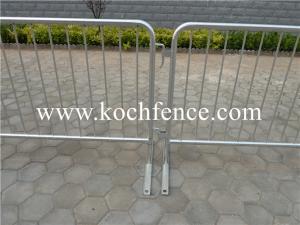 Quality Galvanized Metal Crowd Barriers , Construction Barrier Fence 2200mm-2500mm Width wholesale