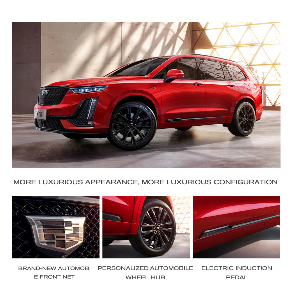 Comfortable Leather Seats Turbo Engine Hydraulic Steering System R20 Tires Left Steering for Cadillac XT6 RWD Gas SUV