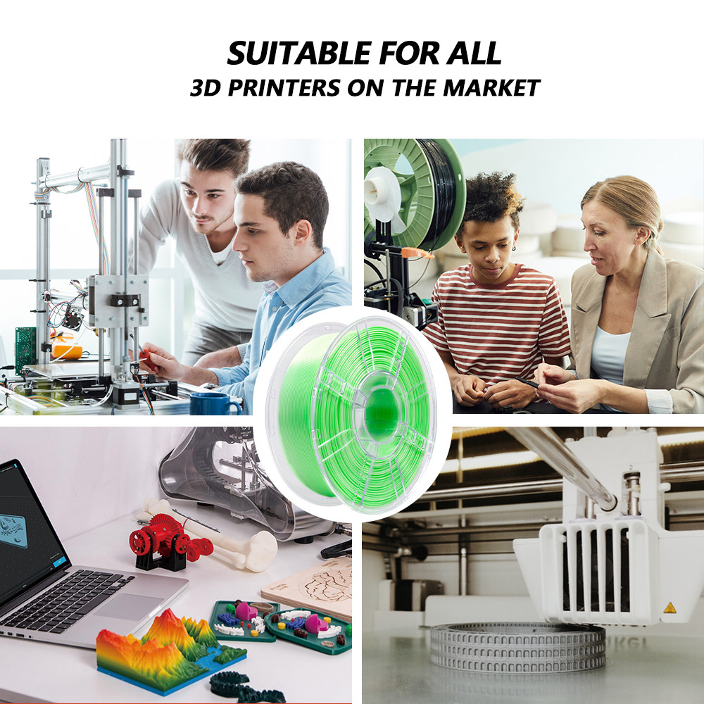 PLA High Strength Filament Gradient Green White Filament 1000g 3d Printing Filament