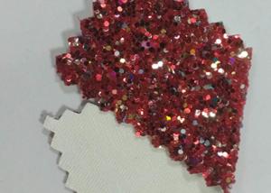 Quality Fancy Holographic Synthetic Glitter Cotton Fabric For Wallpaper Shoes Bag wholesale