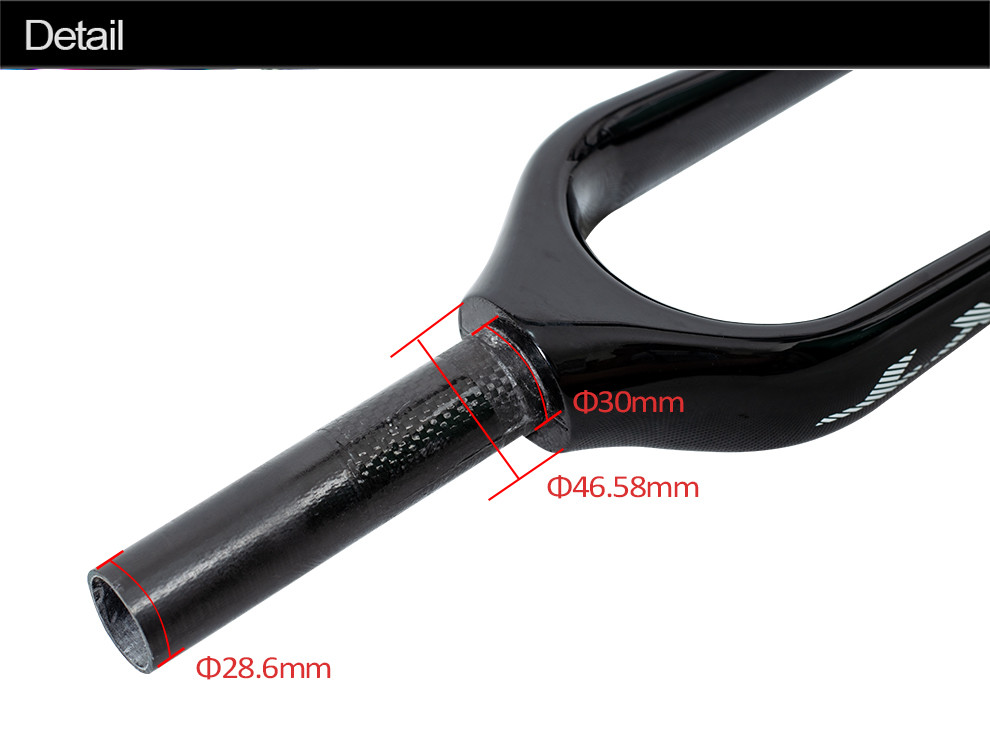 Customizable Childrens Bike Carbon Fiber T800 Kids Balance Bicycle Forks