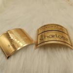 Ranking Metallic Brand Label With Embossed Finished Of Perfume Bottle Body