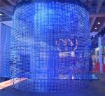 Waterproof Good Resolution 75% Transparent Curtain LED Display
