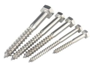 Quality Galvanized Hexagon Head Wood Screw DIN571 Furniture Concrete Screw wholesale