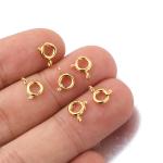 18K Gold Plated Spring Clasp Handmade DIY Accessories 925 Sterling Silver