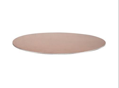 Laminated metal cookware circle/disc/plate, 2 layers copper and aluminum for